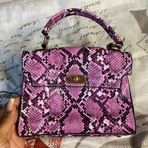 Snake print mini bag